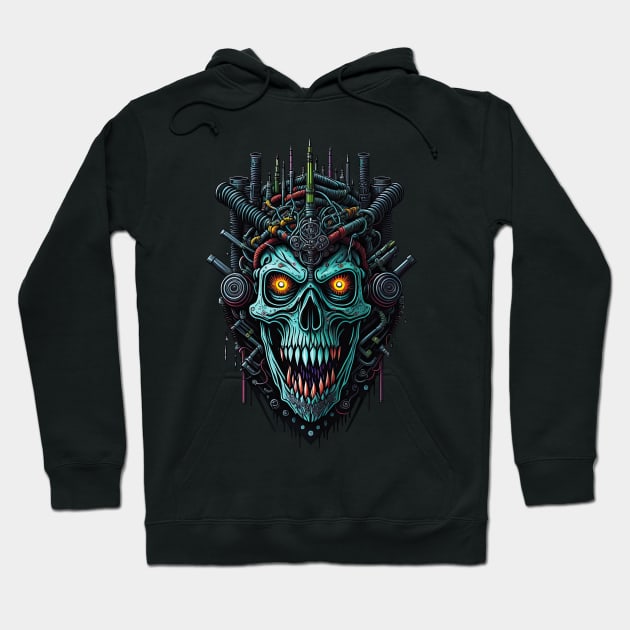 Cyborg Heads S02 D43 Hoodie by Houerd